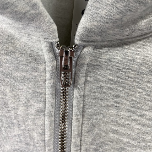 Lululemon Hoodie womens Medium Loungeful Full Zip Relaxed Fit Cropped Fleece NWT - Picture 6 of 15